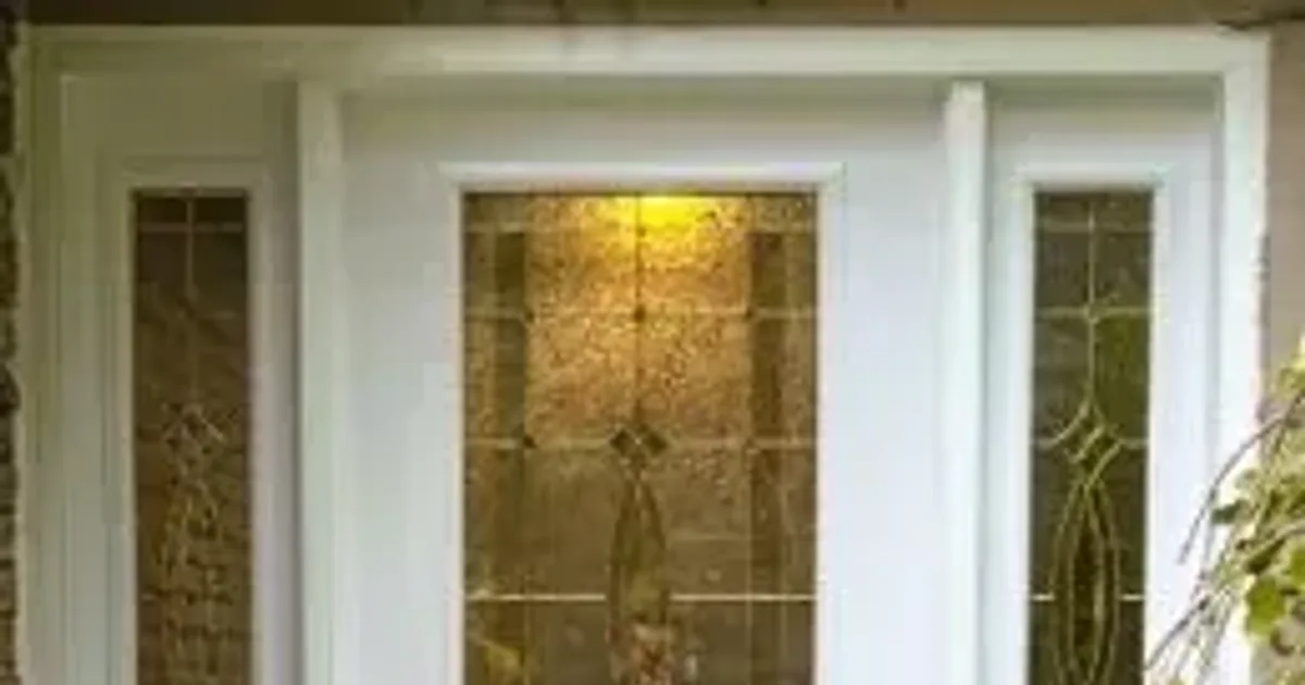 Sliding patio door on a home in Newmarket, Ontario