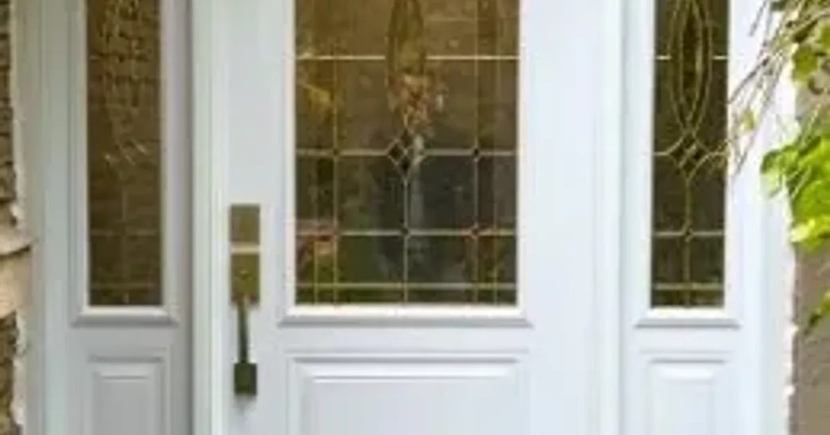 Front door weather sealing on a home in Newmarket, Ontario